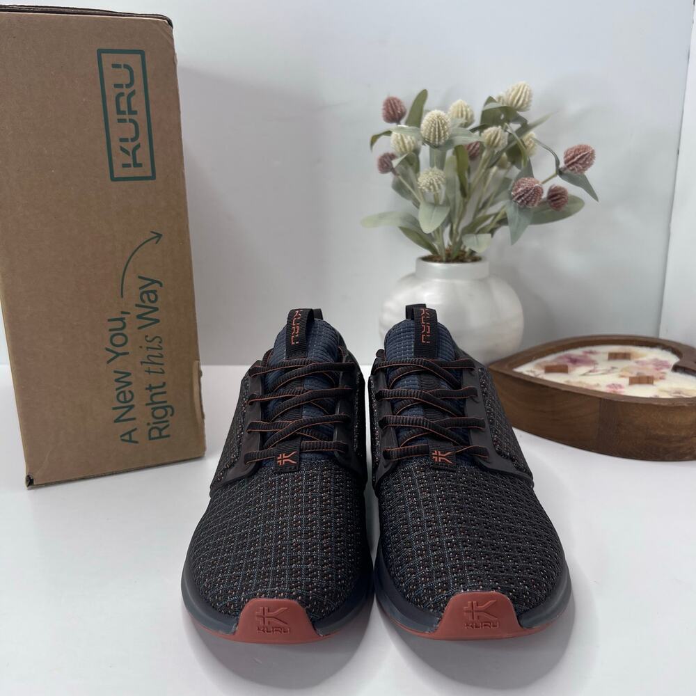 Kuru Atom Walking Comfort Sneaker Java Brown/Spice Brown Men 7 Medium Tried On - Picture 2 of 10